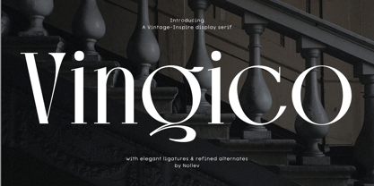 Vingico Display Font Poster 1