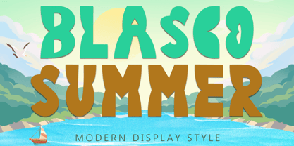 Blasco Summer Font Poster 1