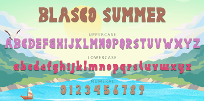 Blasco Summer Font Poster 5