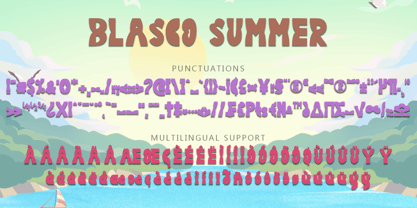 Blasco Summer Font Poster 6