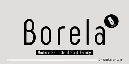 Borela Font Poster 1