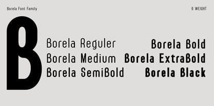 Borela Font Poster 2