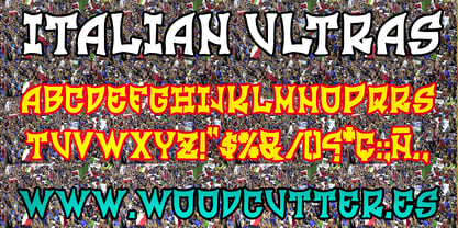 Italian Ultras Font Poster 4