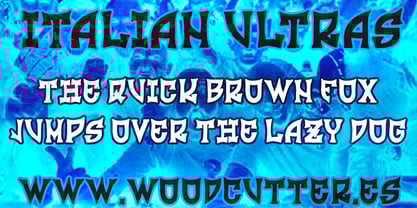 Italian Ultras Font Poster 2