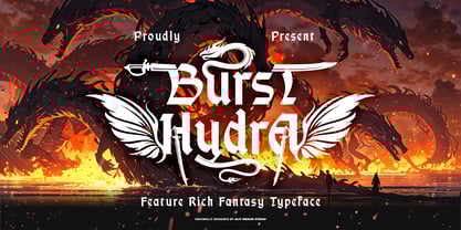 Burst Hydra Font Poster 1
