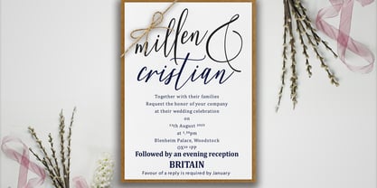 Crisella & William Font Poster 8