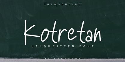 Kotretan Font Poster 1