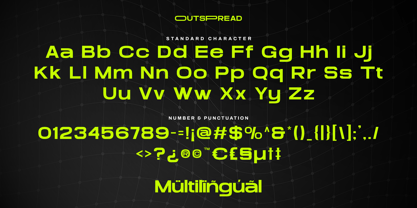 Outspread Font Poster 10