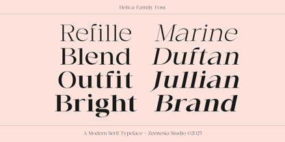 Helica Font Poster 9