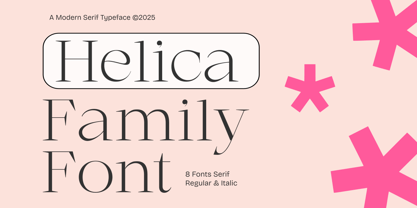 Helica Font Poster 1