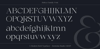 Helica Font Poster 14