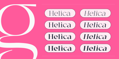 Helica Font Poster 2