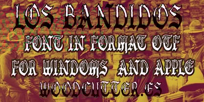 Los Bandidos Font Poster 4