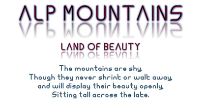 Ongunkan Alps Bold Font Poster 3