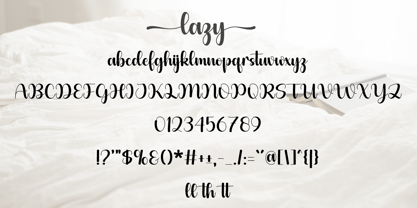 Lazy Font Poster 8