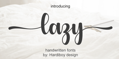 Lazy Font Poster 1
