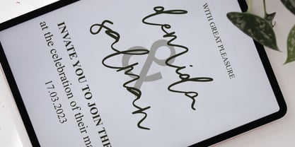 Pregati Signature Font Poster 10