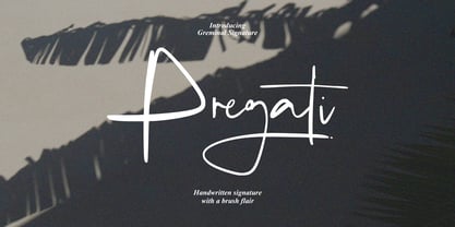 Pregati Signature Font Poster 1