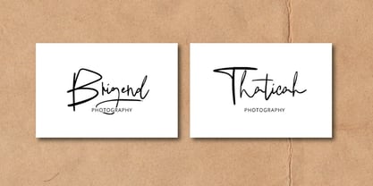 Pregati Signature Font Poster 8