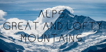 Ongunkan Alps Black Font Poster 8