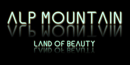 Ongunkan Alps Black Font Poster 9