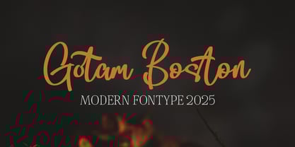 Gotam Boston Font Poster 1