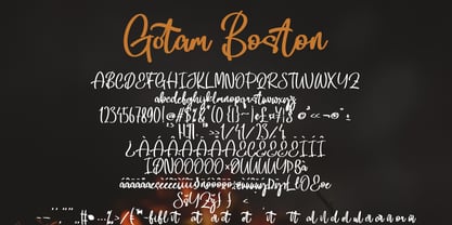 Gotam Boston Font Poster 7