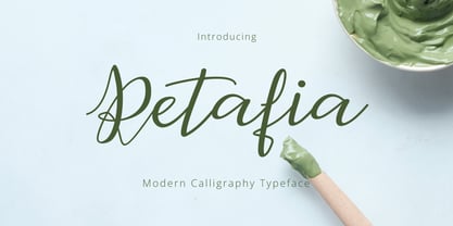 Retafia Script Font Poster 1