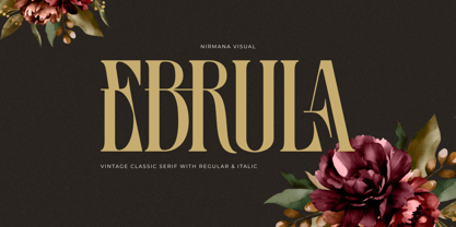 Ebrula Vintage Font Poster 1