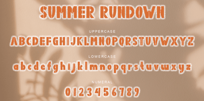 Summer Rundown Font Poster 5