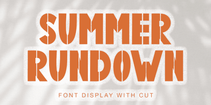 Summer Rundown Font Poster 1