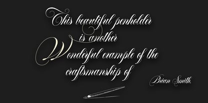 Southwestern Calligraphy Pro Font Poster 9
