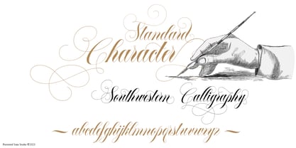Southwestern Calligraphy Pro Font Poster 7
