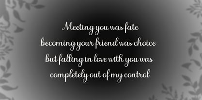 Bulgati Script Font Poster 2