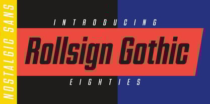Rollsign Gothic Font Poster 1
