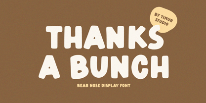 Bear Nose Font Poster 7