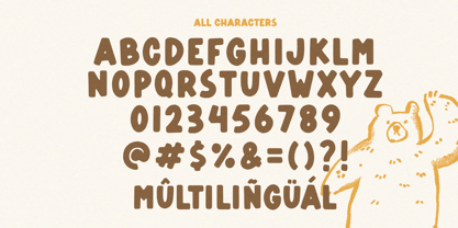 Bear Nose Font Poster 6