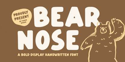Bear Nose Font Poster 1