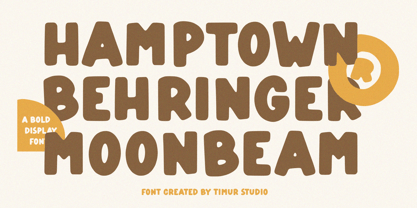 Bear Nose Font Poster 2