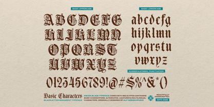 Piston Black Font Poster 6