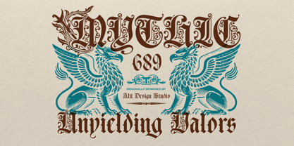 Piston Black Font Poster 4