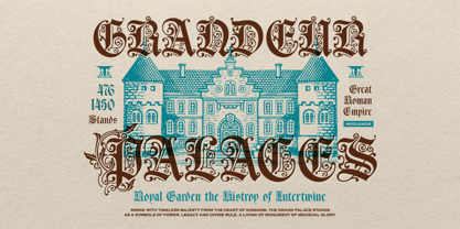 Piston Black Font Poster 2