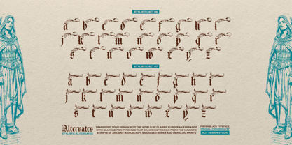 Piston Black Font Poster 13