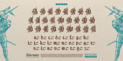 Piston Black Font Poster 10