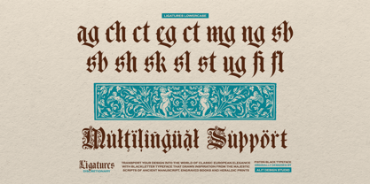 Piston Black Font Poster 15