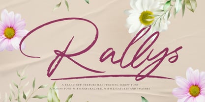 Rallys Font Poster 1