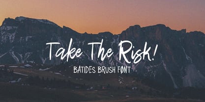 Batides Brush Font Poster 6