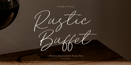 Rustic Buffet Font Poster 1
