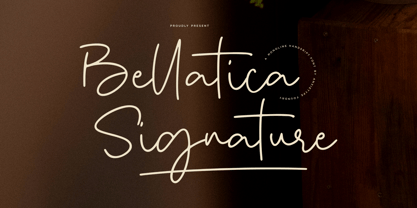 Bellatica Signature Font Poster 1