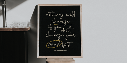 Bellatica Signature Font Poster 4